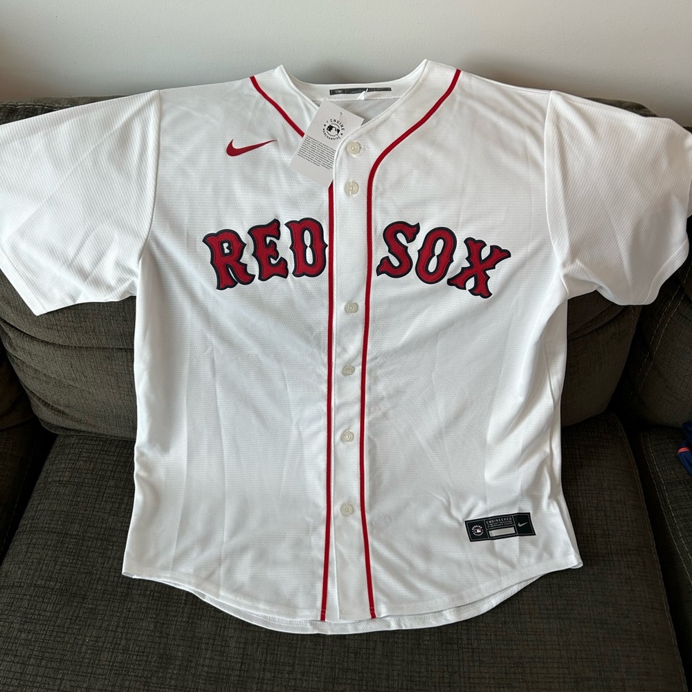 Nike Authentic Boston Red Sox MLB Baseball White Jersey Men’s Size: Large